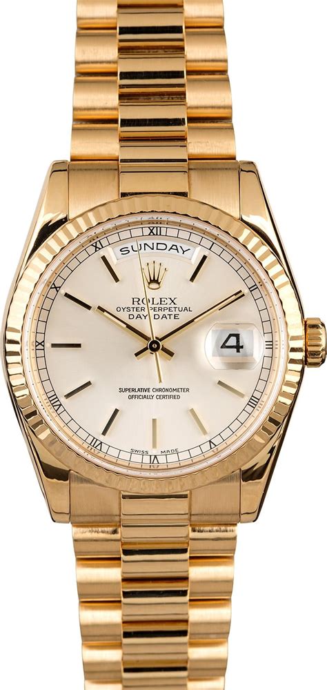 mens oyster dial gold day date rolex president for sale|rolex day date gold 40mm.